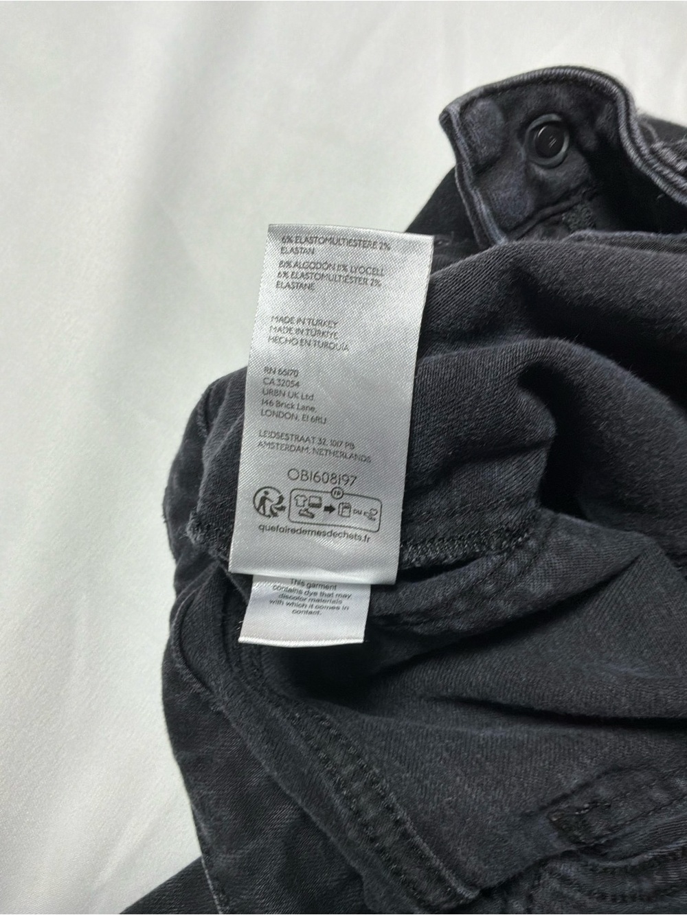 Pilcro Anthropologie Black Bootcut Flare Jeans Women’s Size 25 Patch Pockets - Picture 6 of 9